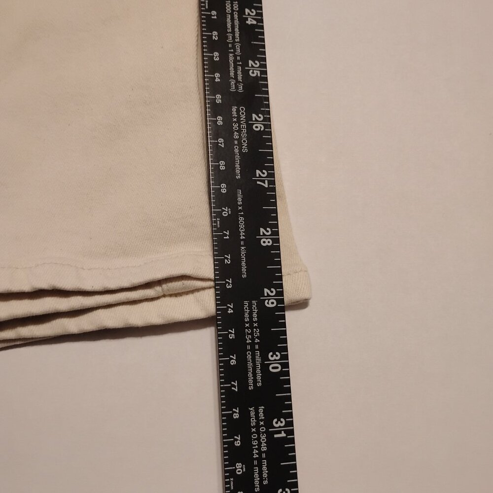 H&M Cream Lace Up Straight High Jeans - 16 - Picture 7 of 12